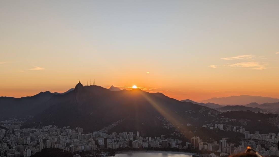 Rio at sunset & the Selaron Steps