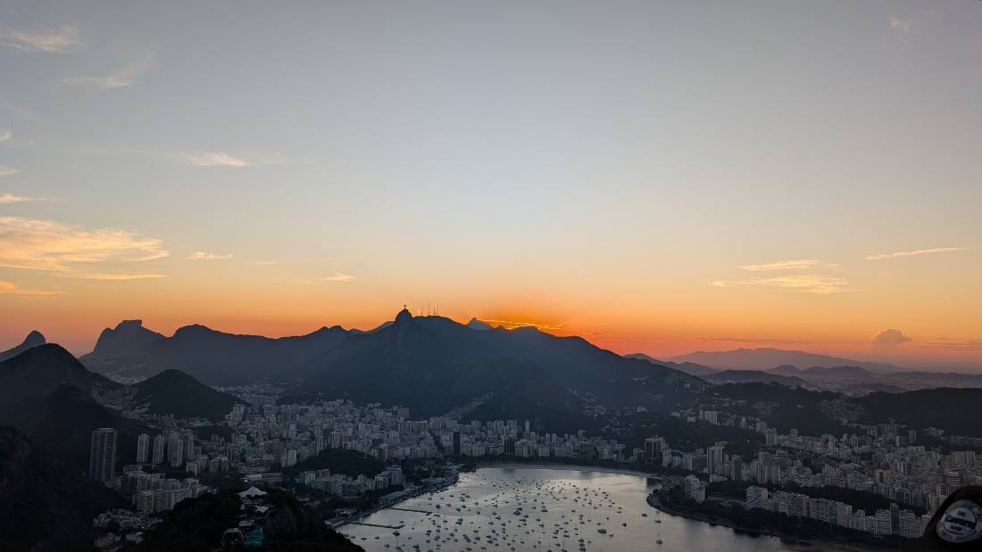 Rio at sunset & the Selaron Steps
