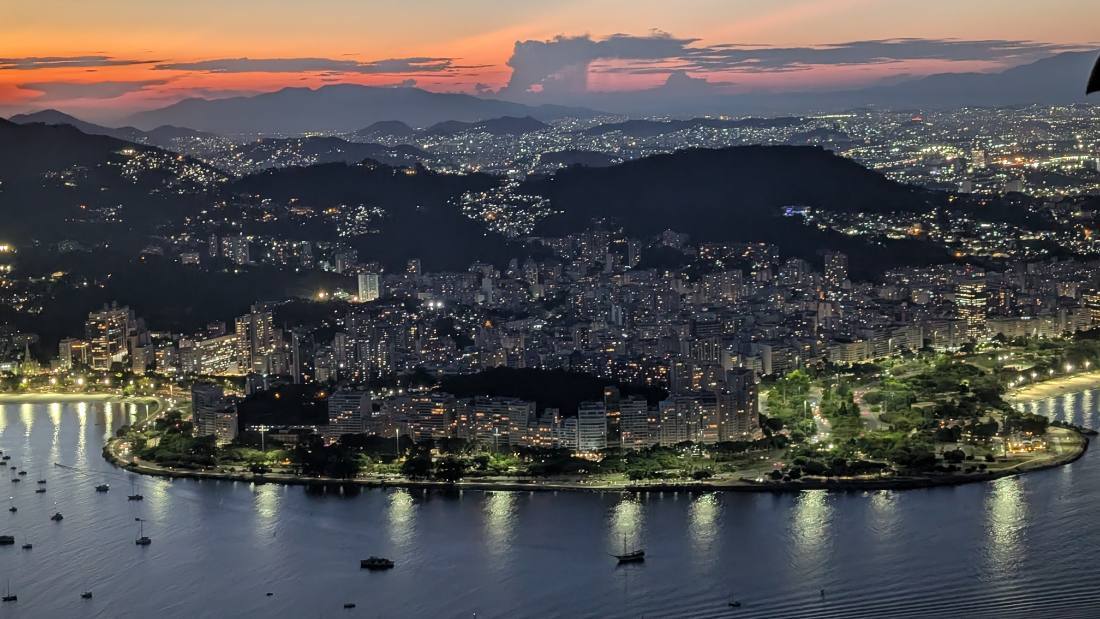 Rio at sunset & the Selaron Steps