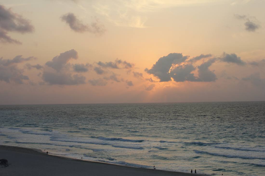 Sunrise over the Caribbean