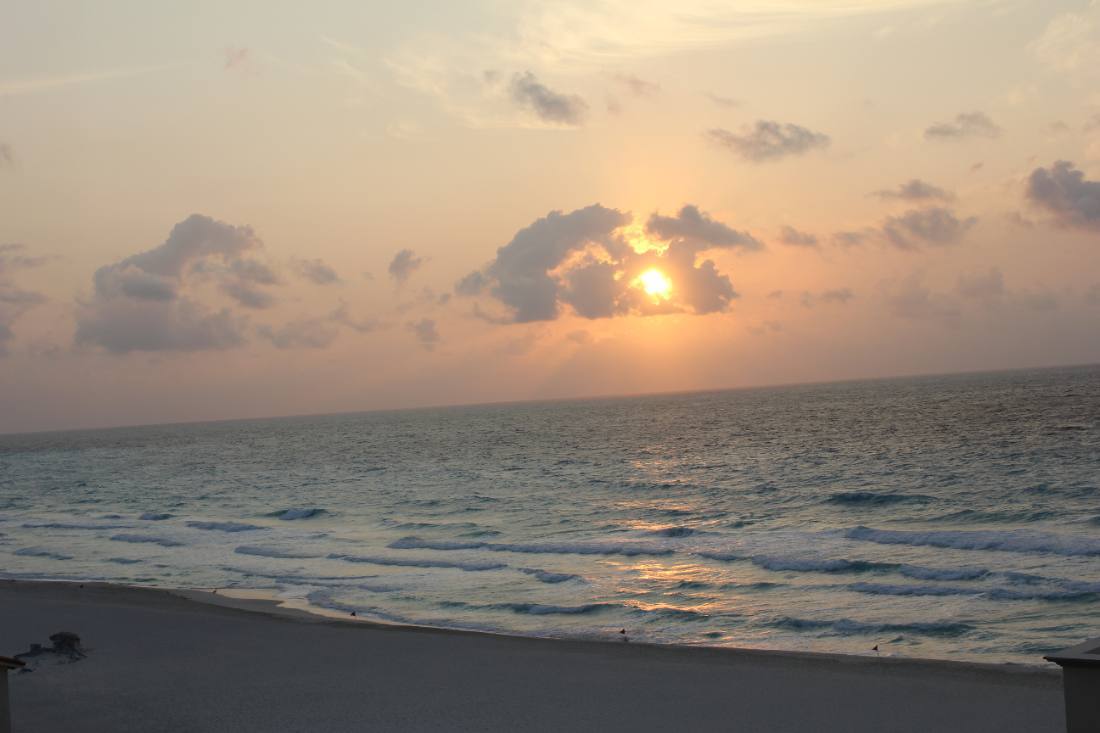 Sunrise over the Caribbean