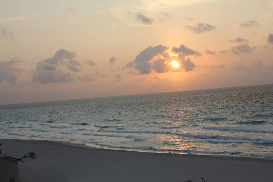 Sunrise over the Caribbean