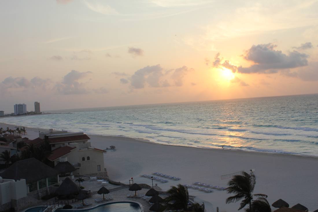 Sunrise over the Caribbean