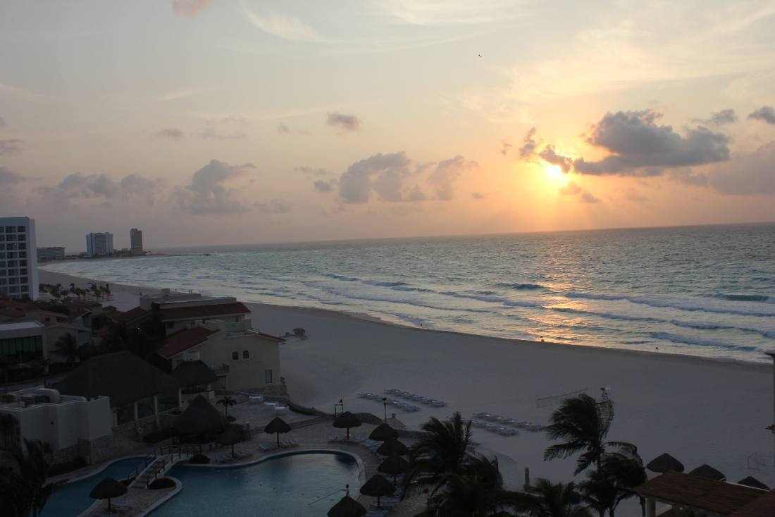 Sunrise over the Caribbean