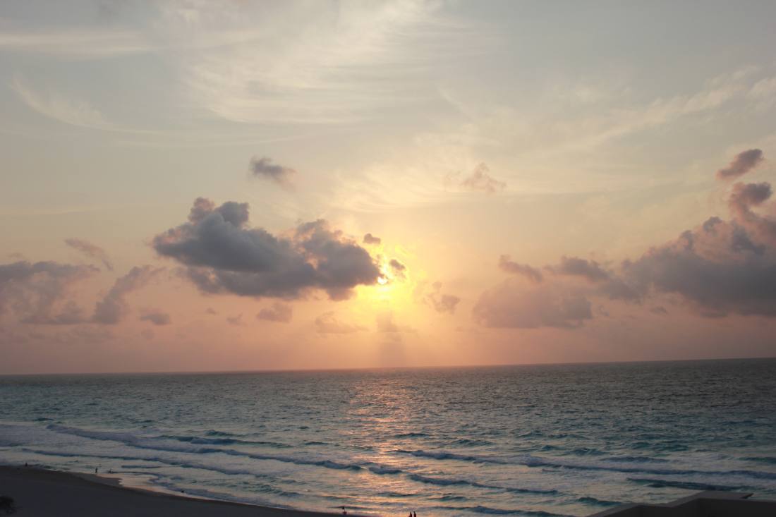 Sunrise over the Caribbean