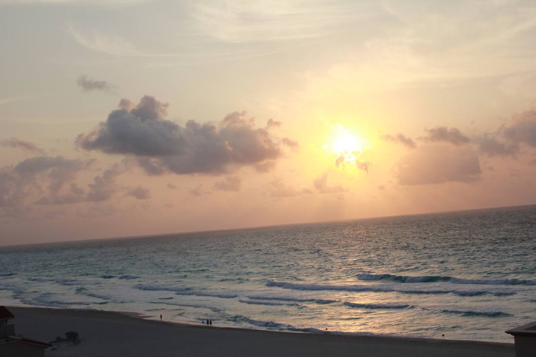 Sunrise over the Caribbean