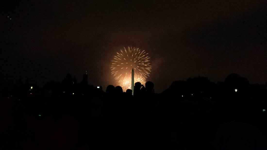 Fireworks over the Mall