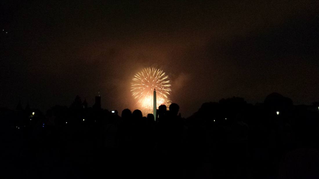 Fireworks over the Mall