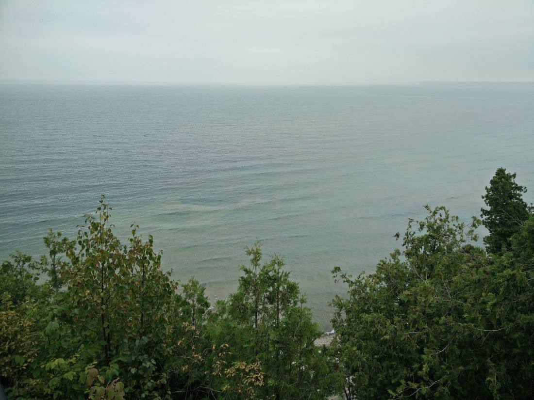 The island & Fort Mackinac
