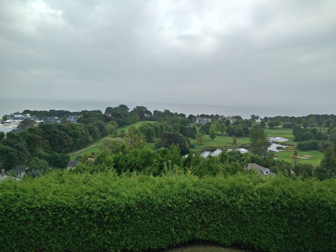 The island & Fort Mackinac