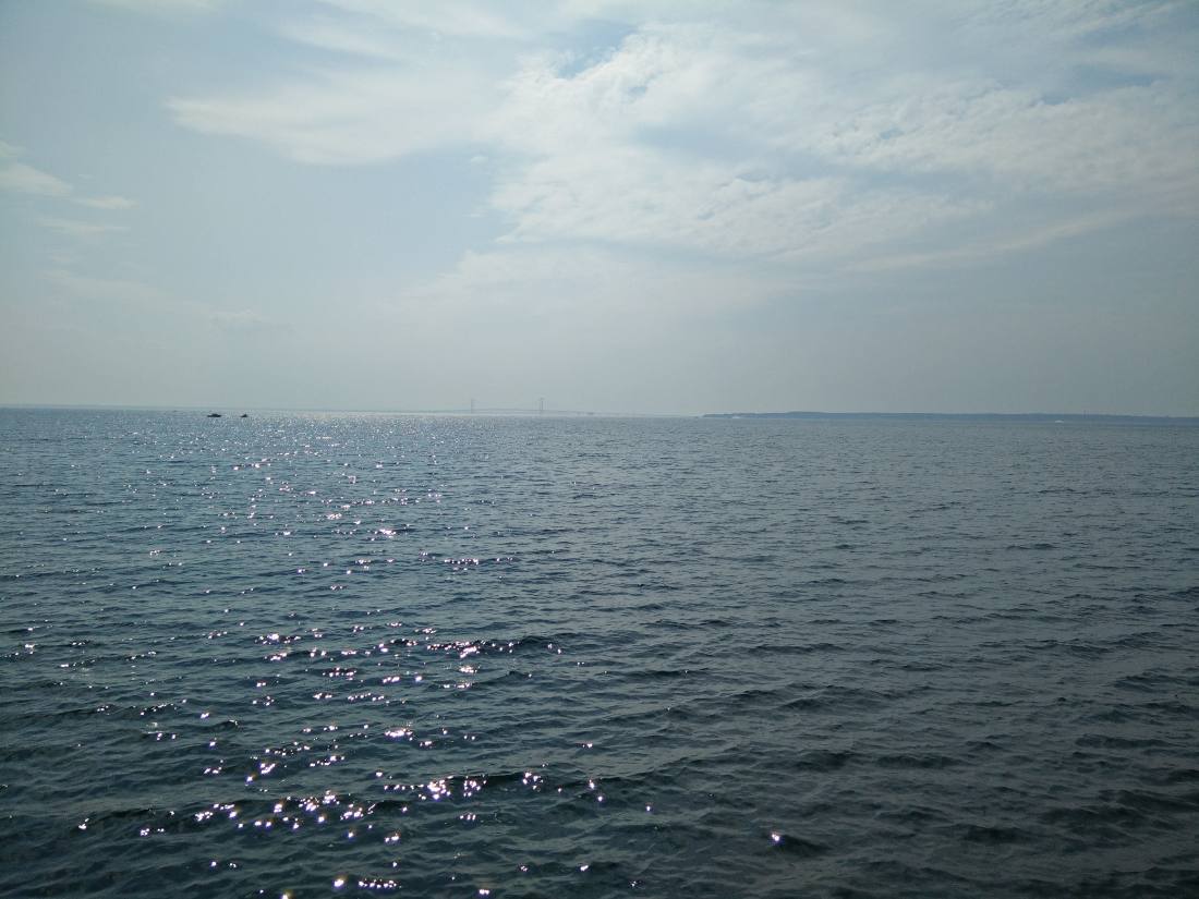 The island & Fort Mackinac