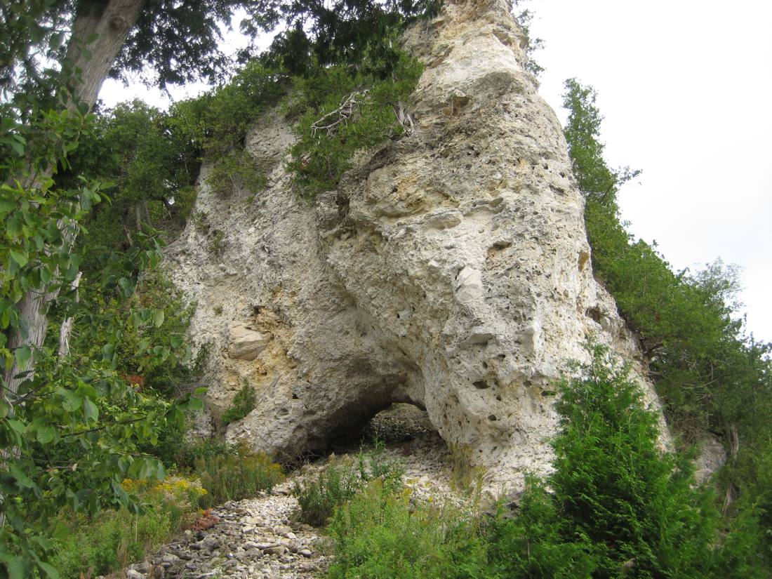Arch Rock & the shoreline